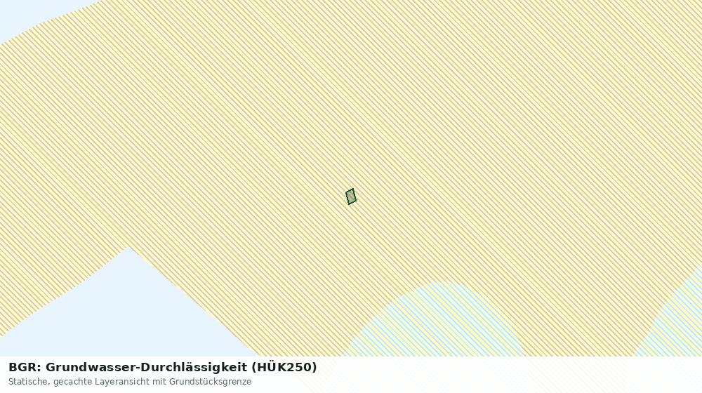 Statische Kartenansicht: BGR: Grundwasser-Durchlässigkeit (HÜK250)