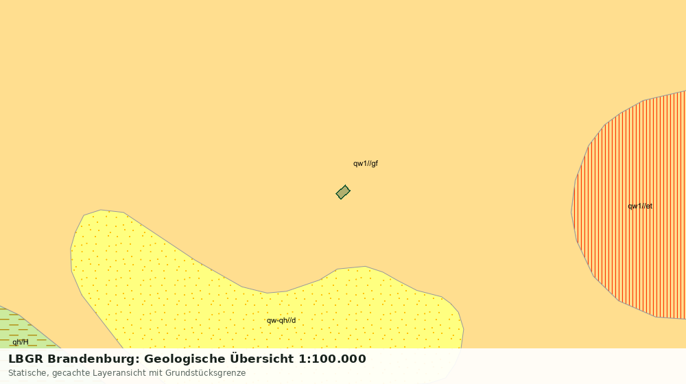 Statische Kartenansicht: LBGR Brandenburg: Geologische Übersicht 1:100.000