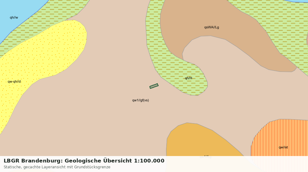 Statische Kartenansicht: LBGR Brandenburg: Geologische Übersicht 1:100.000