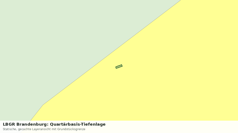 Statische Kartenansicht: LBGR Brandenburg: Quartärbasis-Tiefenlage