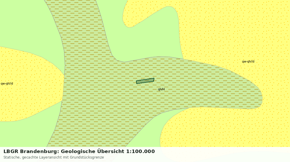 Statische Kartenansicht: LBGR Brandenburg: Geologische Übersicht 1:100.000