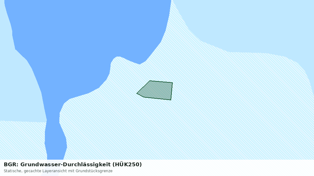 Statische Kartenansicht: BGR: Grundwasser-Durchlässigkeit (HÜK250)