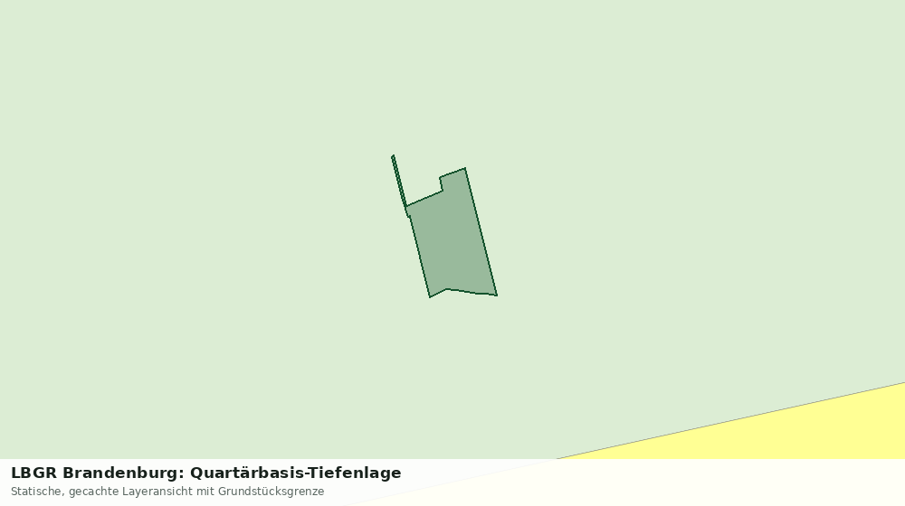 Statische Kartenansicht: LBGR Brandenburg: Quartärbasis-Tiefenlage
