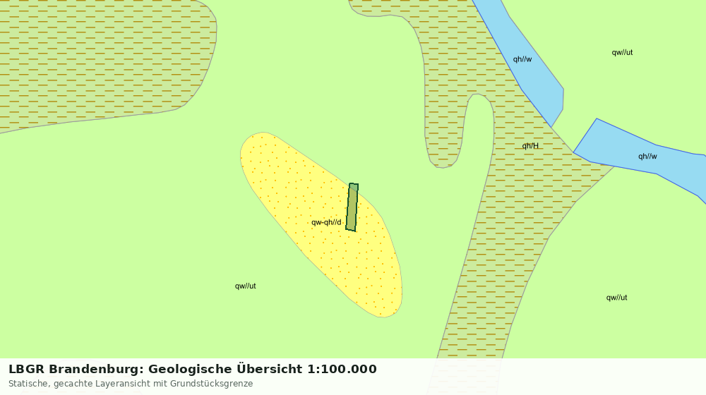 Statische Kartenansicht: LBGR Brandenburg: Geologische Übersicht 1:100.000