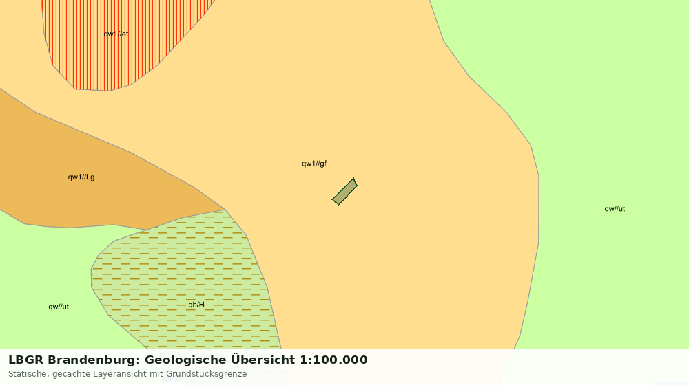 Statische Kartenansicht: LBGR Brandenburg: Geologische Übersicht 1:100.000
