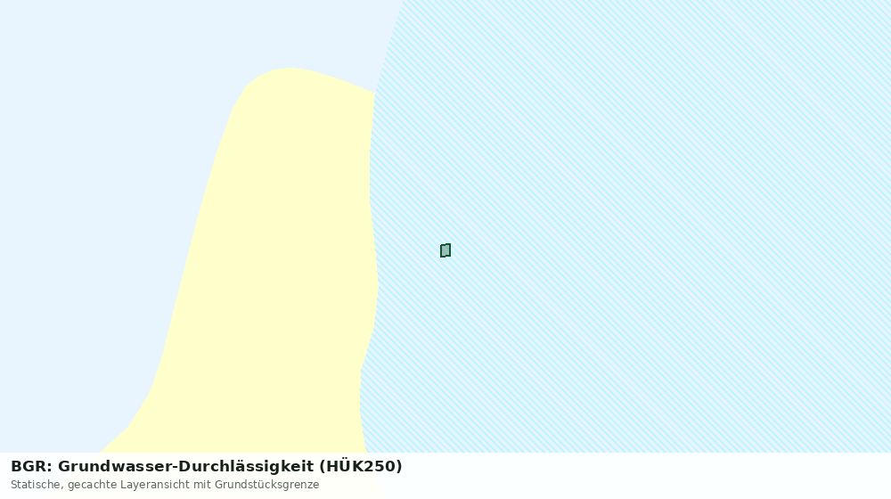 Statische Kartenansicht: BGR: Grundwasser-Durchlässigkeit (HÜK250)