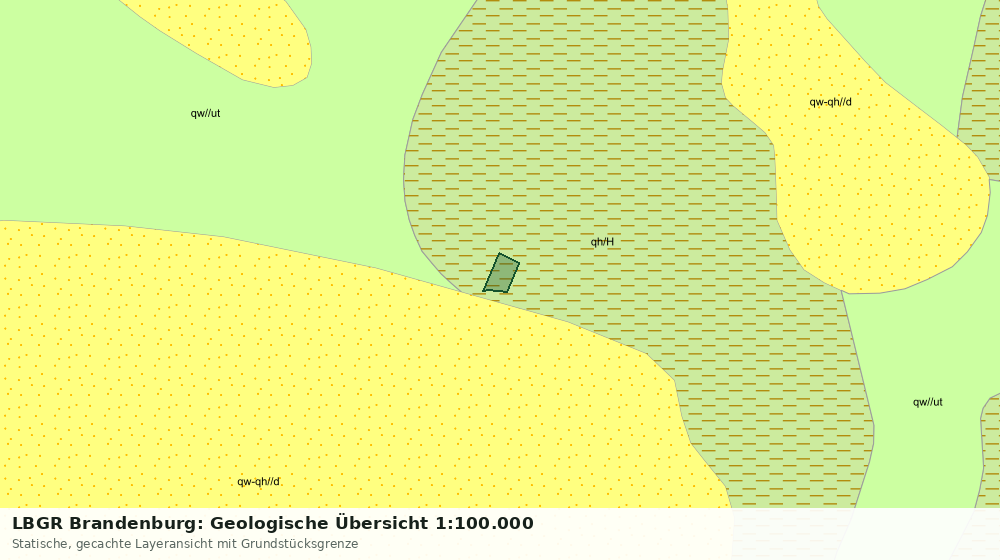 Statische Kartenansicht: LBGR Brandenburg: Geologische Übersicht 1:100.000