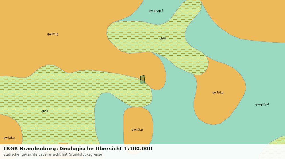 Statische Kartenansicht: LBGR Brandenburg: Geologische Übersicht 1:100.000