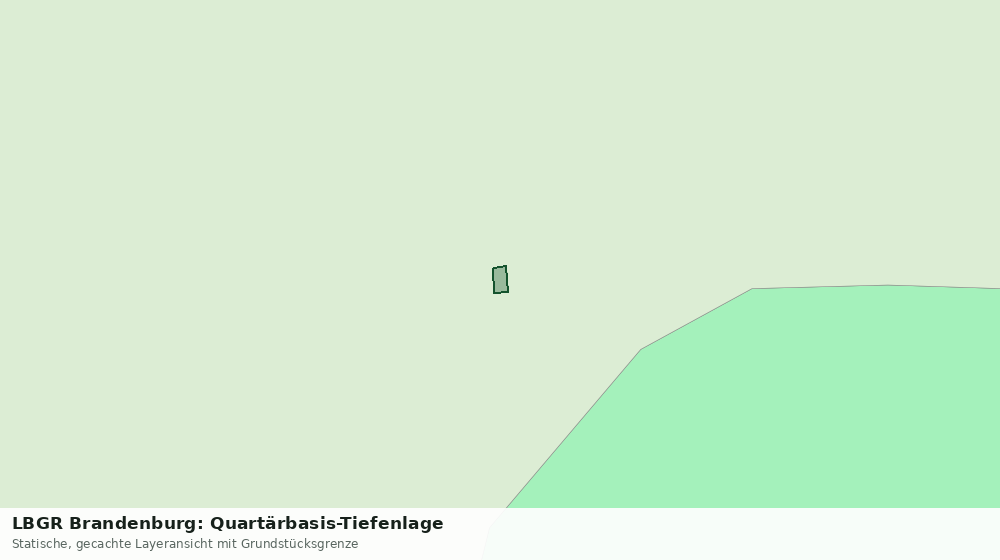Statische Kartenansicht: LBGR Brandenburg: Quartärbasis-Tiefenlage