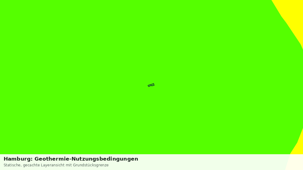 Statische Kartenansicht: Hamburg: Geothermie-Nutzungsbedingungen