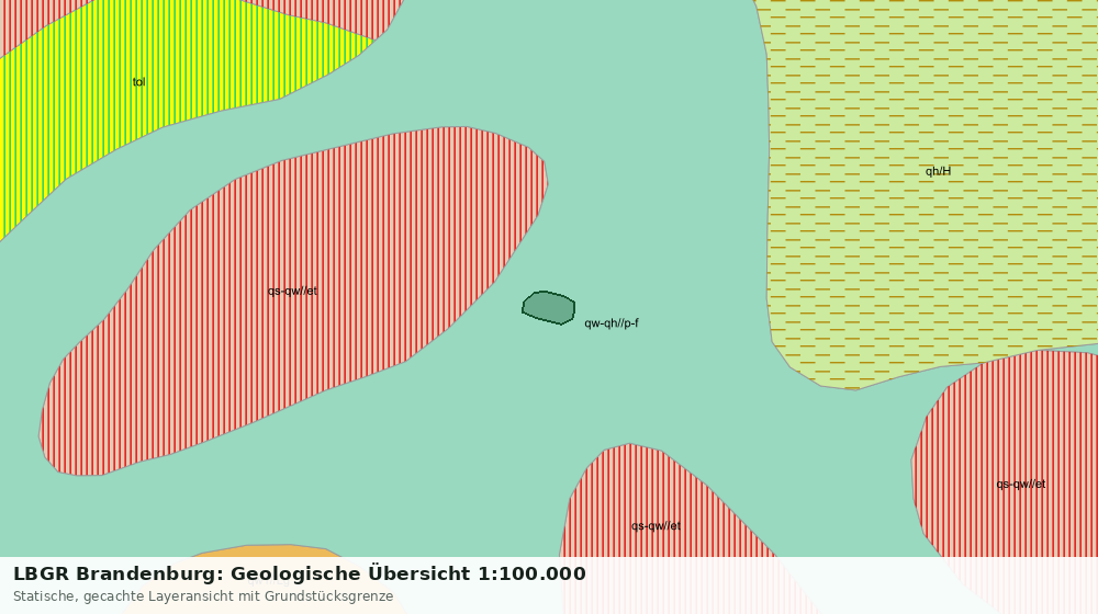 Statische Kartenansicht: LBGR Brandenburg: Geologische Übersicht 1:100.000