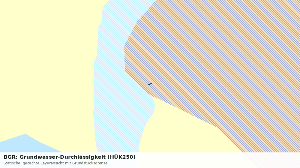 Statische Kartenansicht: BGR: Grundwasser-Durchlässigkeit (HÜK250)