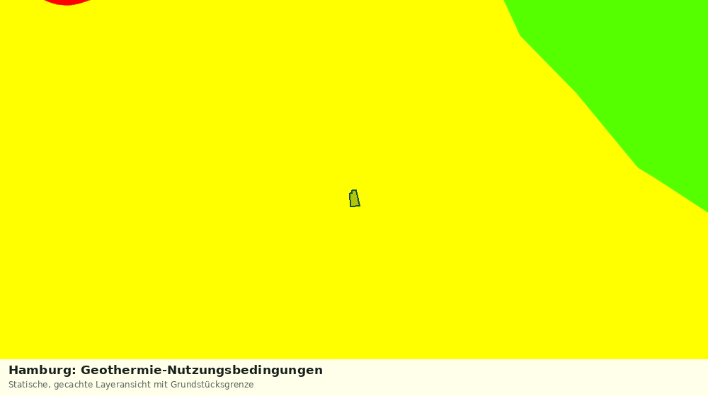 Statische Kartenansicht: Hamburg: Geothermie-Nutzungsbedingungen
