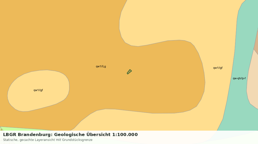 Statische Kartenansicht: LBGR Brandenburg: Geologische Übersicht 1:100.000