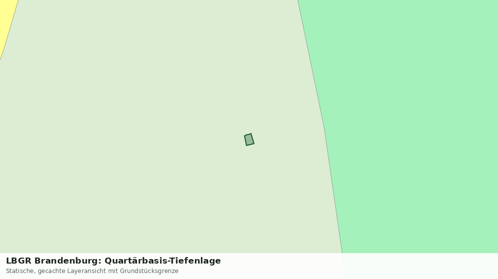 Statische Kartenansicht: LBGR Brandenburg: Quartärbasis-Tiefenlage