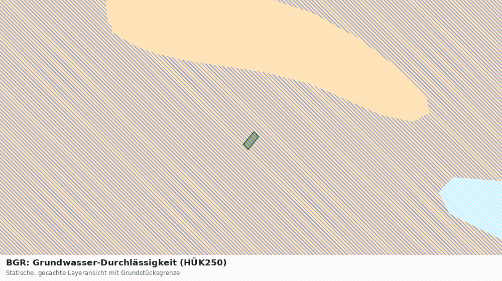 Statische Kartenansicht: BGR: Grundwasser-Durchlässigkeit (HÜK250)