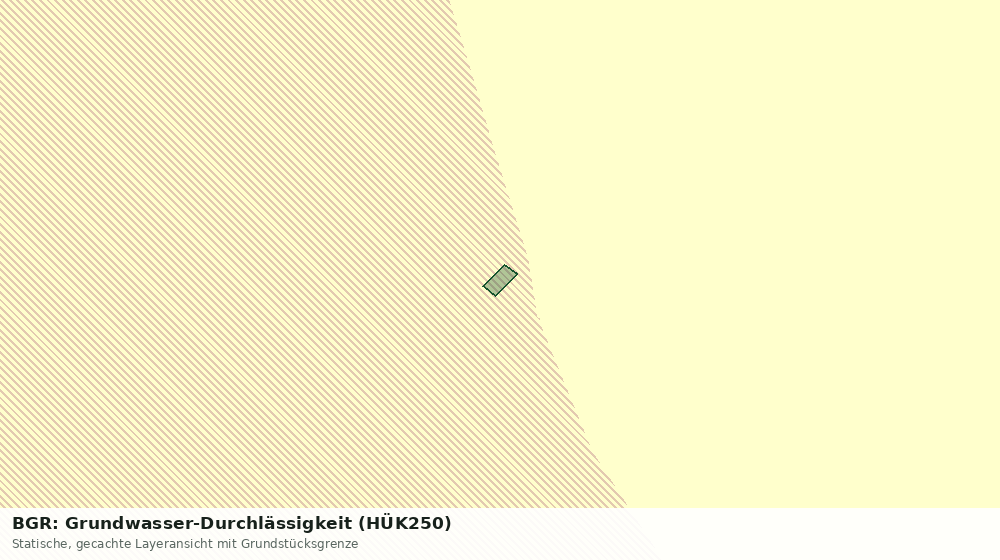 Statische Kartenansicht: BGR: Grundwasser-Durchlässigkeit (HÜK250)