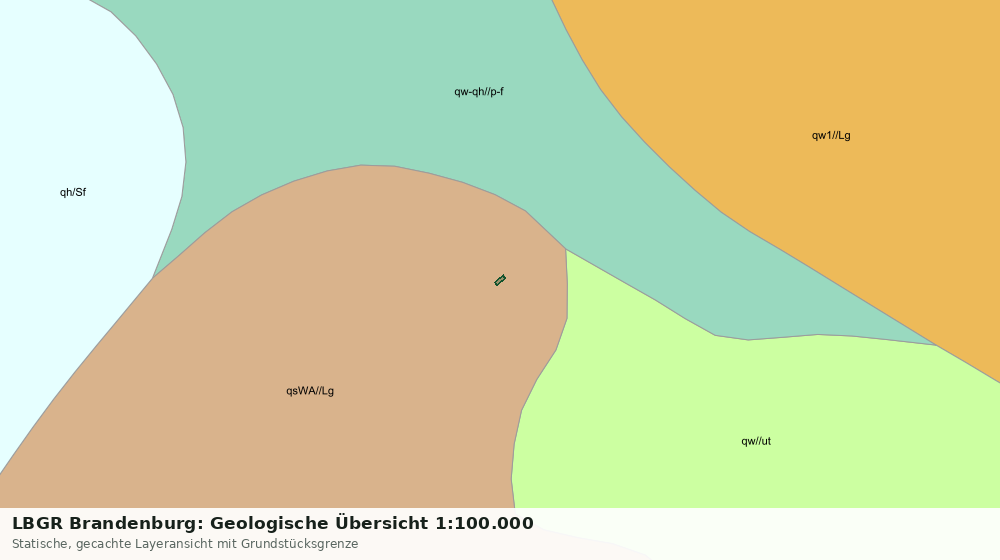 Statische Kartenansicht: LBGR Brandenburg: Geologische Übersicht 1:100.000