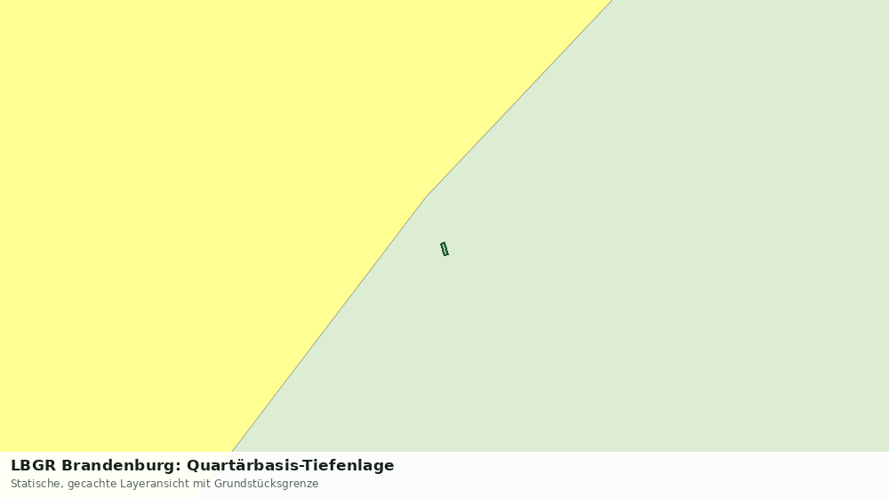 Statische Kartenansicht: LBGR Brandenburg: Quartärbasis-Tiefenlage
