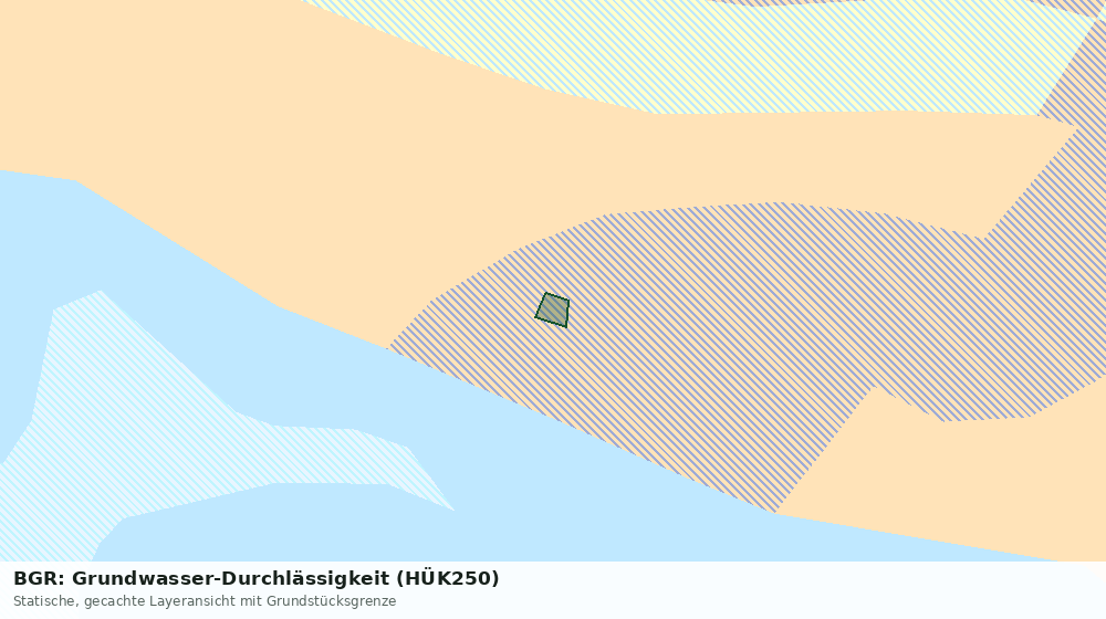 Statische Kartenansicht: BGR: Grundwasser-Durchlässigkeit (HÜK250)