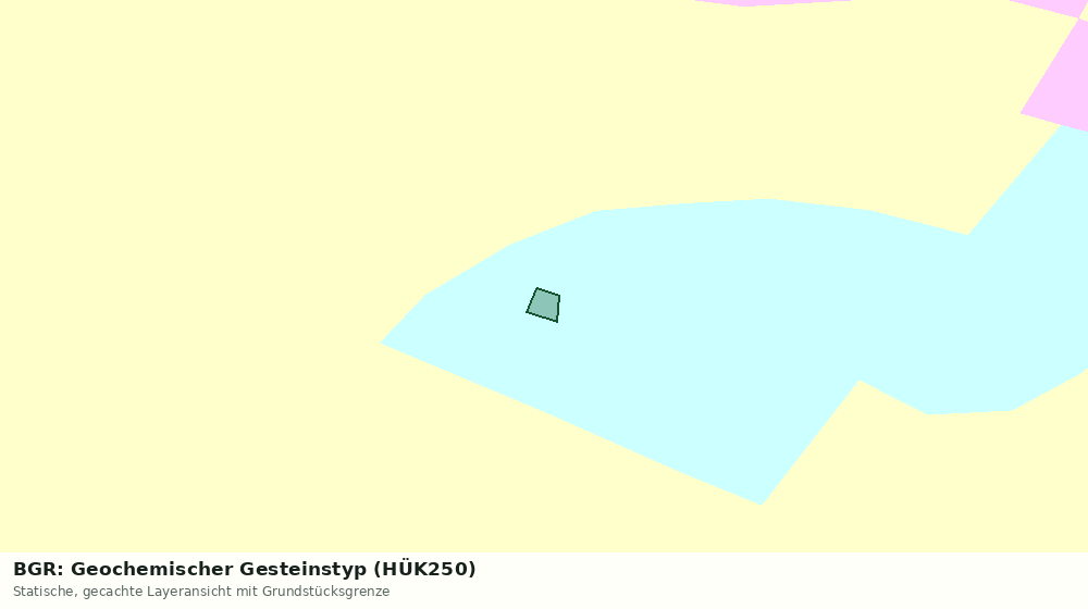 Statische Kartenansicht: BGR: Geochemischer Gesteinstyp (HÜK250)