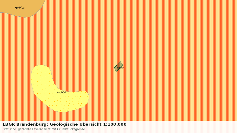 Statische Kartenansicht: LBGR Brandenburg: Geologische Übersicht 1:100.000