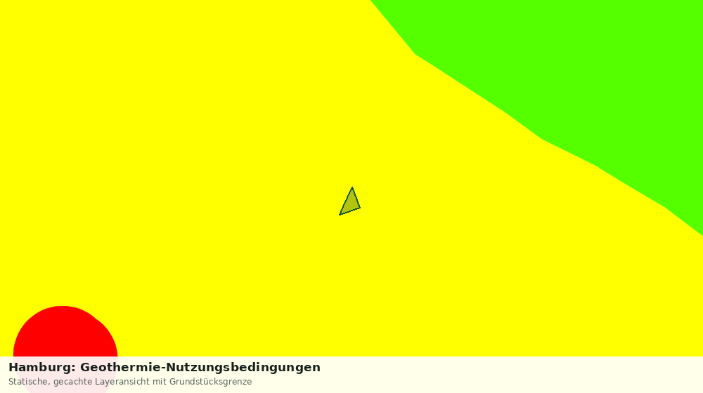 Statische Kartenansicht: Hamburg: Geothermie-Nutzungsbedingungen