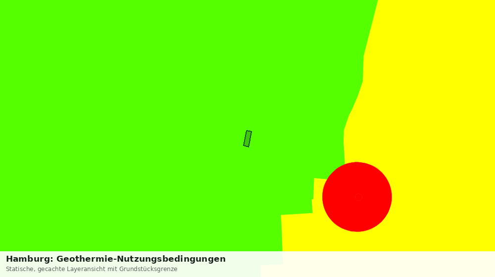 Statische Kartenansicht: Hamburg: Geothermie-Nutzungsbedingungen