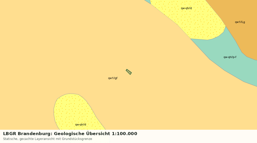 Statische Kartenansicht: LBGR Brandenburg: Geologische Übersicht 1:100.000