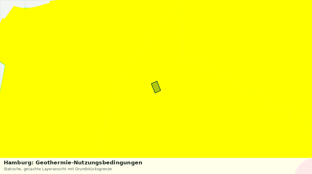 Statische Kartenansicht: Hamburg: Geothermie-Nutzungsbedingungen