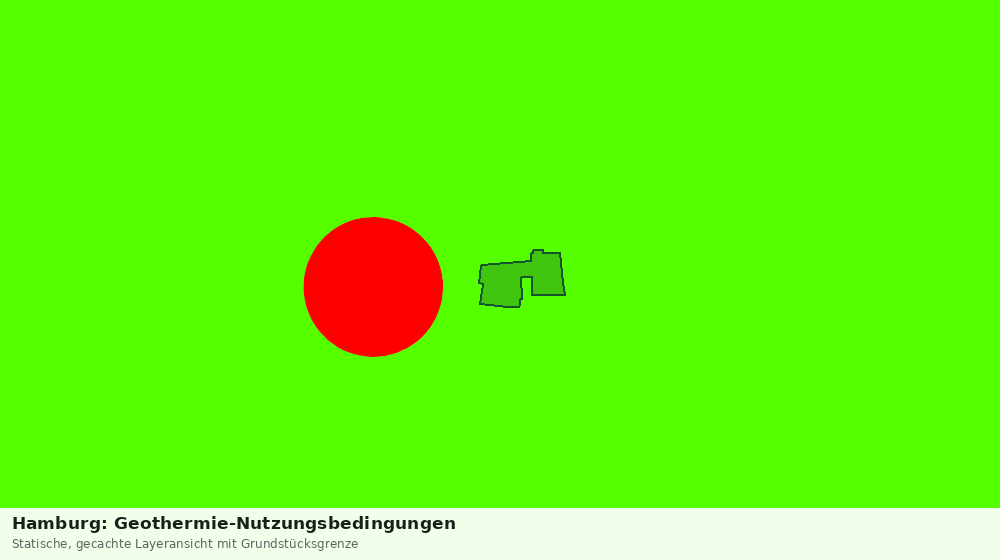 Statische Kartenansicht: Hamburg: Geothermie-Nutzungsbedingungen