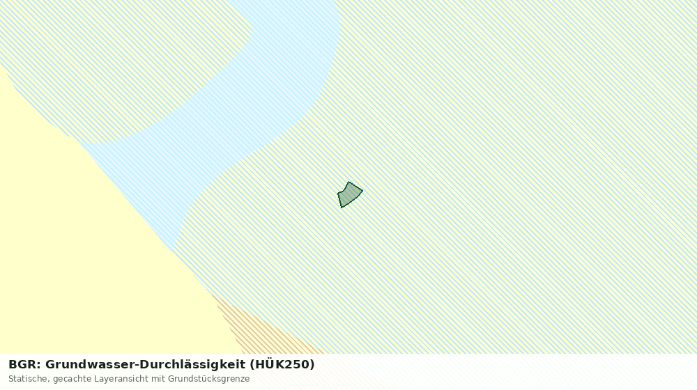 Statische Kartenansicht: BGR: Grundwasser-Durchlässigkeit (HÜK250)