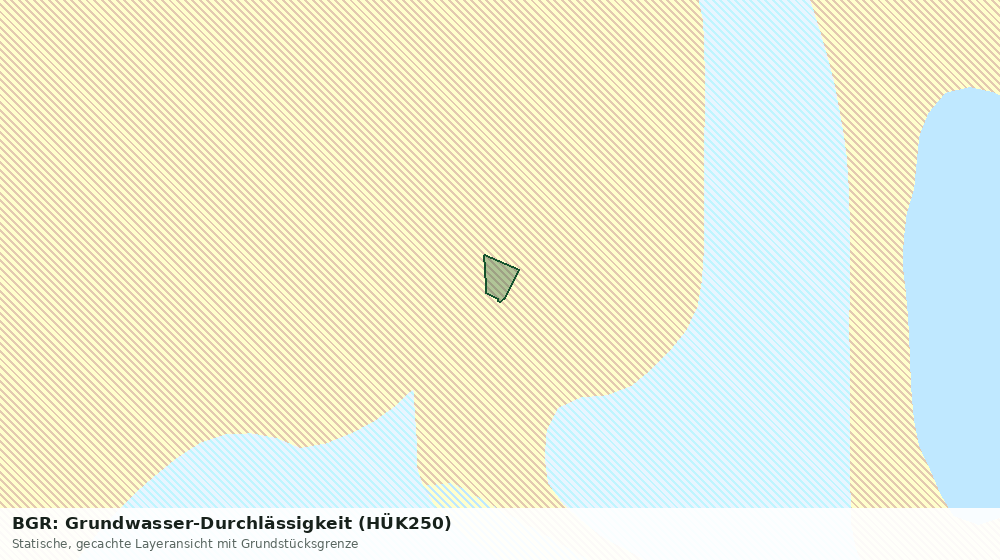 Statische Kartenansicht: BGR: Grundwasser-Durchlässigkeit (HÜK250)