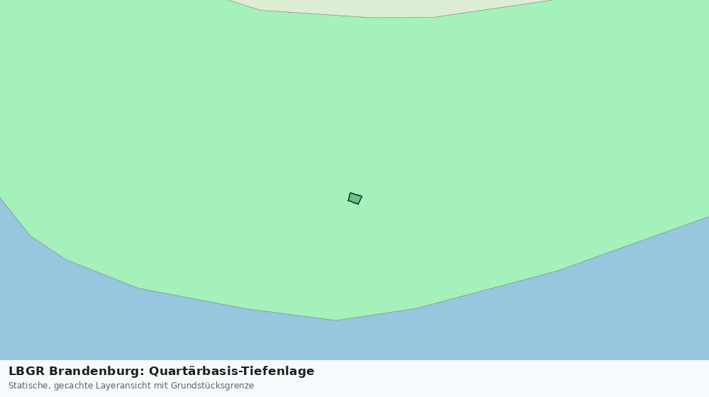 Statische Kartenansicht: LBGR Brandenburg: Quartärbasis-Tiefenlage