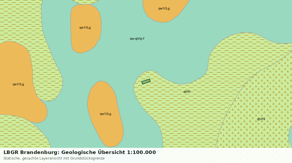 Statische Kartenansicht: LBGR Brandenburg: Geologische Übersicht 1:100.000