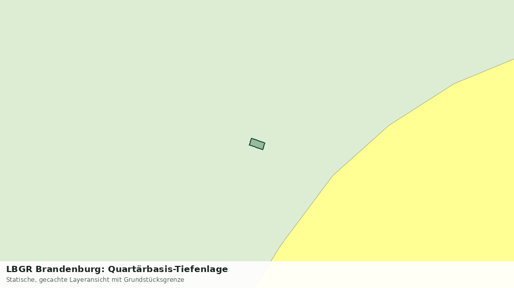Statische Kartenansicht: LBGR Brandenburg: Quartärbasis-Tiefenlage