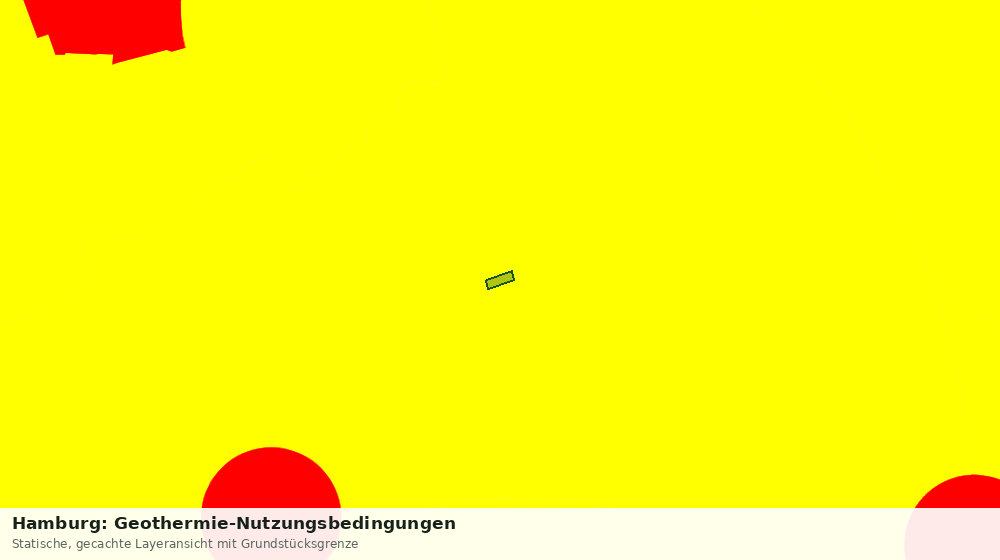 Statische Kartenansicht: Hamburg: Geothermie-Nutzungsbedingungen