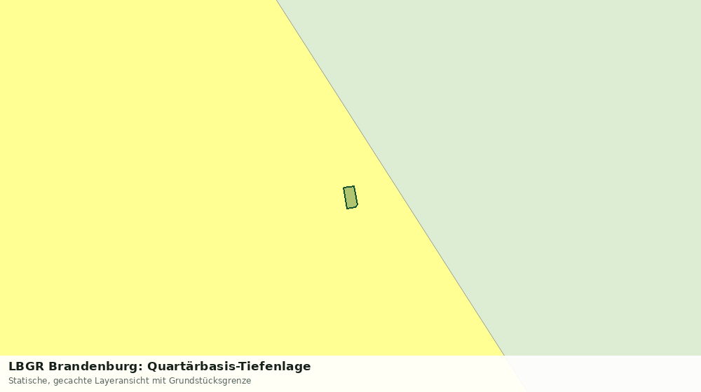 Statische Kartenansicht: LBGR Brandenburg: Quartärbasis-Tiefenlage