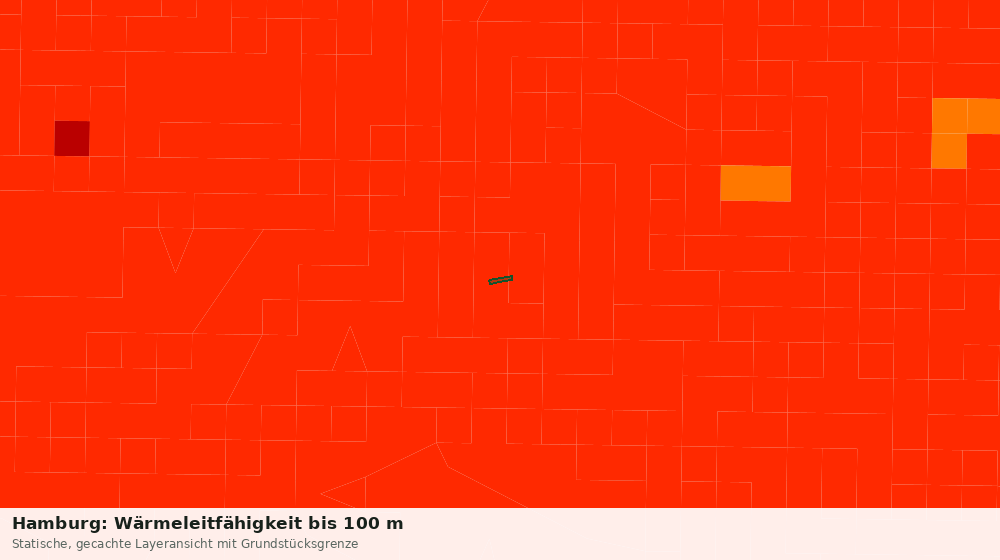 Statische Kartenansicht: Hamburg: Wärmeleitfähigkeit bis 100 m