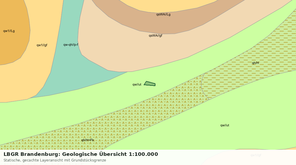 Statische Kartenansicht: LBGR Brandenburg: Geologische Übersicht 1:100.000