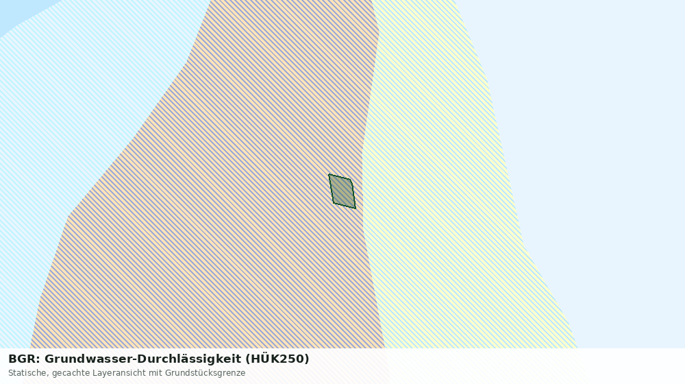 Statische Kartenansicht: BGR: Grundwasser-Durchlässigkeit (HÜK250)