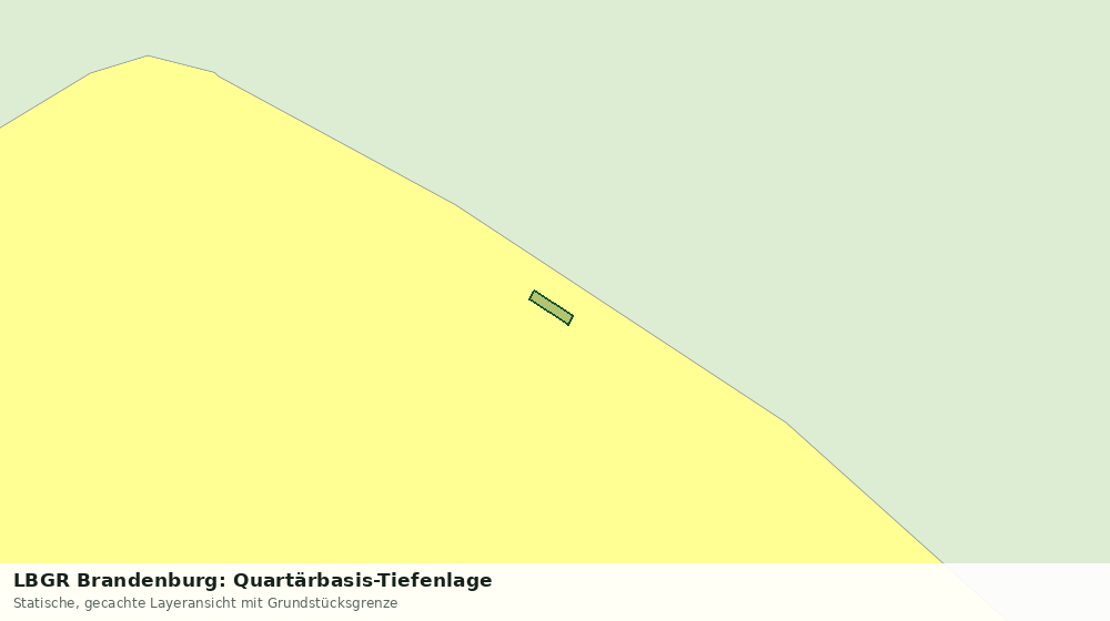 Statische Kartenansicht: LBGR Brandenburg: Quartärbasis-Tiefenlage
