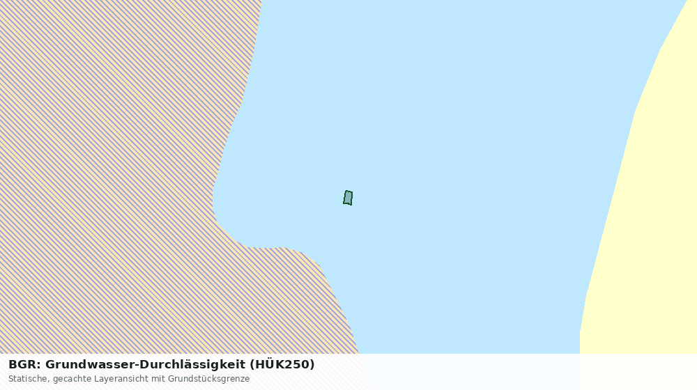 Statische Kartenansicht: BGR: Grundwasser-Durchlässigkeit (HÜK250)