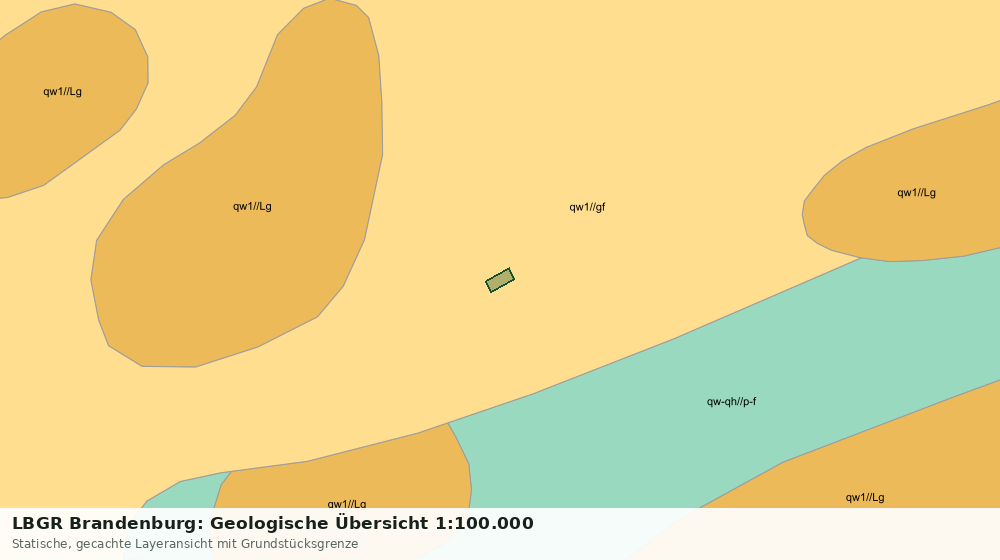 Statische Kartenansicht: LBGR Brandenburg: Geologische Übersicht 1:100.000