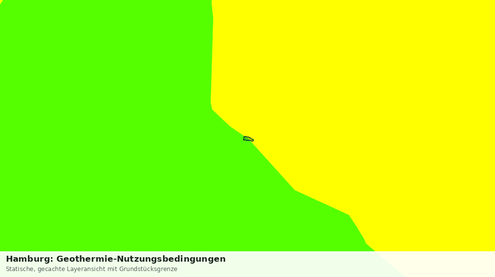 Statische Kartenansicht: Hamburg: Geothermie-Nutzungsbedingungen