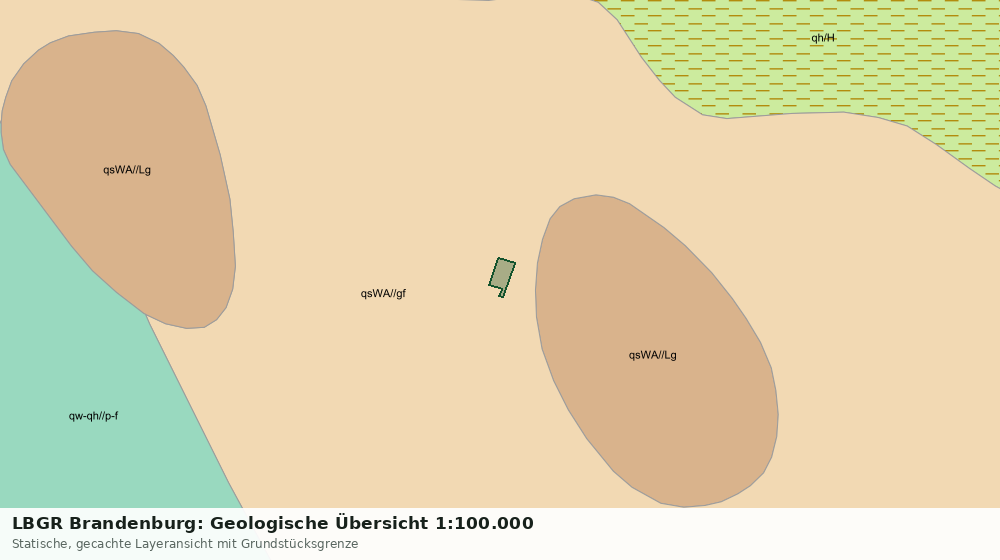Statische Kartenansicht: LBGR Brandenburg: Geologische Übersicht 1:100.000