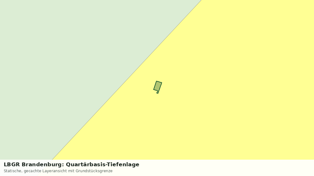 Statische Kartenansicht: LBGR Brandenburg: Quartärbasis-Tiefenlage