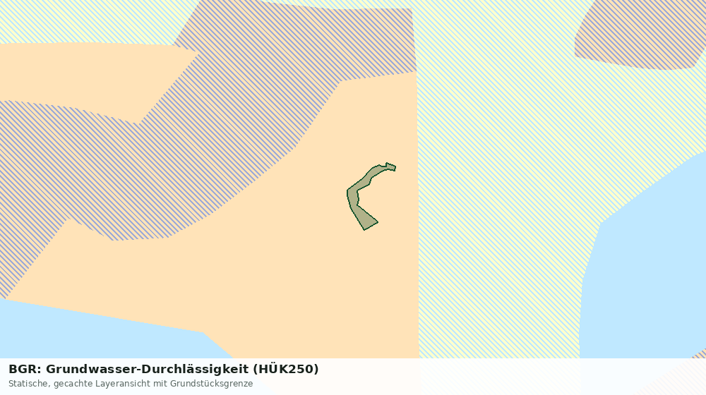 Statische Kartenansicht: BGR: Grundwasser-Durchlässigkeit (HÜK250)