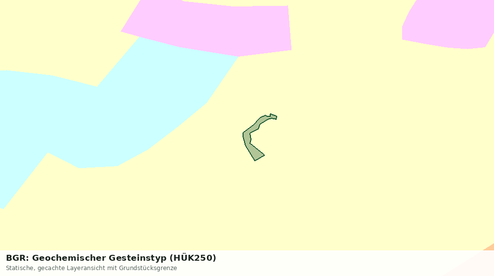 Statische Kartenansicht: BGR: Geochemischer Gesteinstyp (HÜK250)