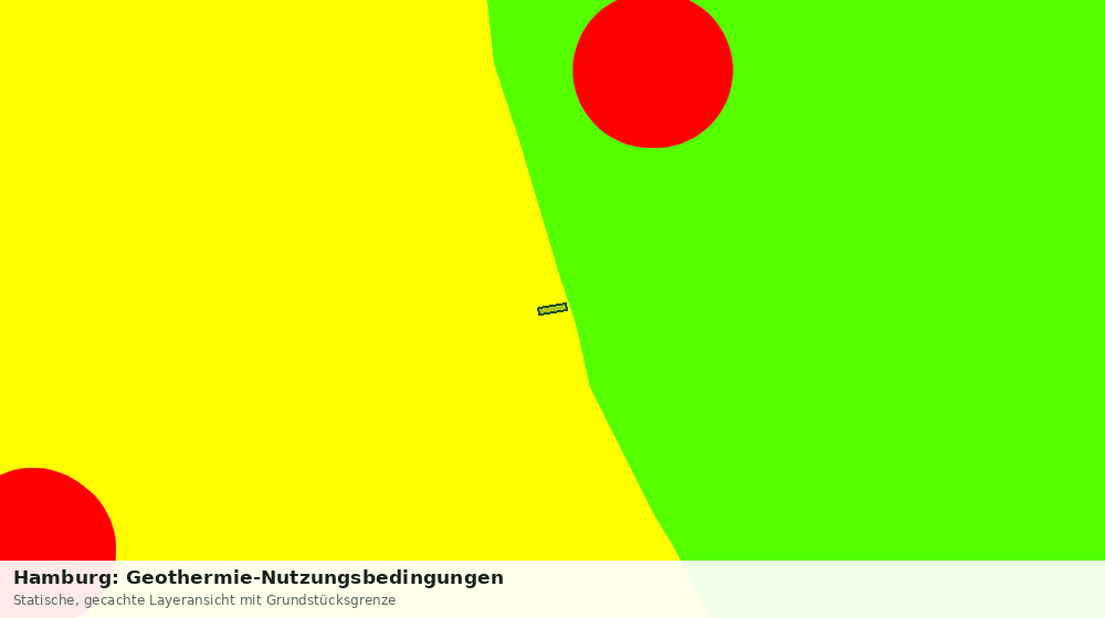 Statische Kartenansicht: Hamburg: Geothermie-Nutzungsbedingungen